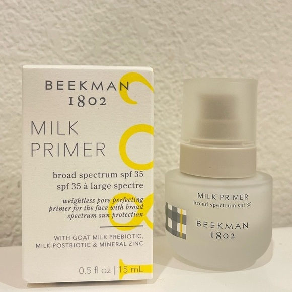 Beekman 1802 Milk Primer SPF 35 3in 1 Daily Defense Sunscreen & Makeup Perfecter - Picture 1 of 5